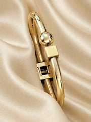 Geometric Sphere & Cube Bangle
